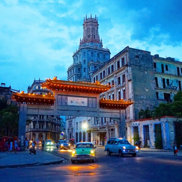 Chinatown Havana Cuba at Night